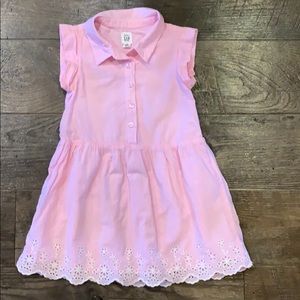 Gap pink eyelet dress